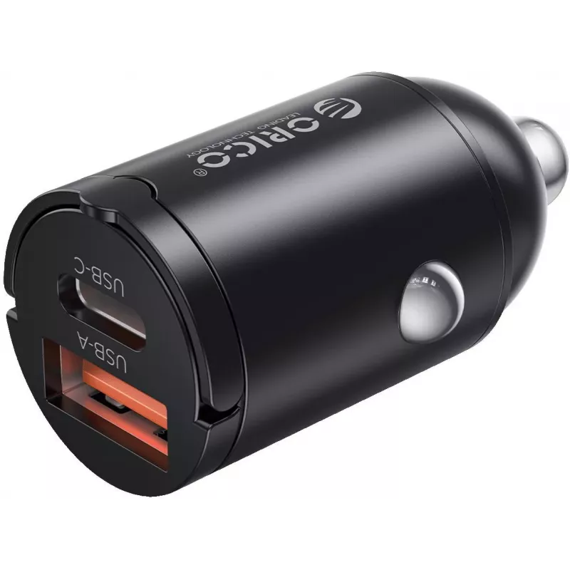 ORICO MR-30-2C-BK-EP 30W Dual USB-C Car Charger, Black