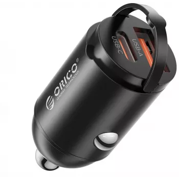 ORICO MR-30-2C-BK-EP 30W Dual USB-C Car Charger, Black
