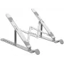 ORICO Aluminum Alloy Laptop Stand PFB-A2-SV-BP - Silver, Adjustable Height & Angle, Foldable, Ergonomic, Compatible with 11-17 inch Laptops