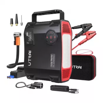 UTRAI JS5 Car Starter with Compressor 2000A Peak 16000mAh 150 PSI