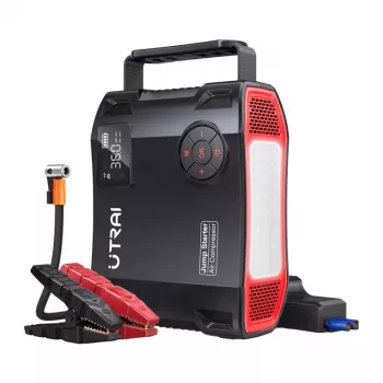 UTRAI JS5 Car Starter with Compressor 2000A Peak 16000mAh 150 PSI