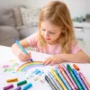 LEAN Set of Metallic Nylon Decorative Colored Markers 12 pcs.