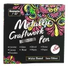 LEAN Set of Metallic Nylon Decorative Colored Markers 12 pcs.