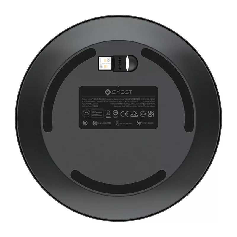 EMEET OfficeCore M2 Max Conference Speaker - 8-Mic Array, 360° Pickup, USB-C/Bluetooth 5.0, 24h Battery, Daisy Chain