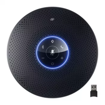 EMEET OfficeCore M2 Max Conference Speaker - 8-Mic Array, 360° Pickup, USB-C/Bluetooth 5.0, 24h Battery, Daisy Chain