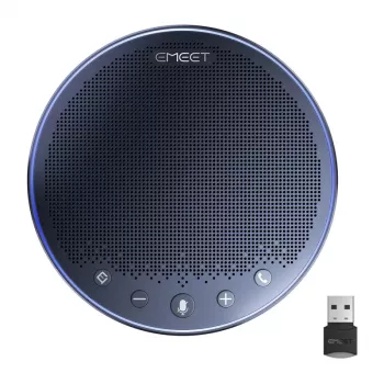 EMEET OfficeCore M3 Conference Speaker - 8-Mic Array, AI Noise Reduction, Bluetooth 5.1, USB-C, 18h Battery