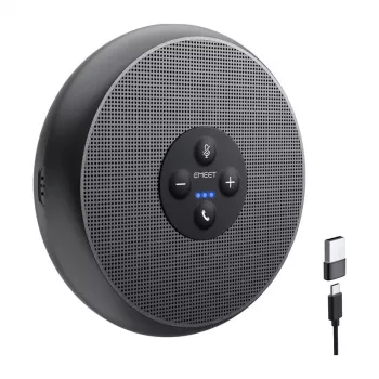 EMEET OfficeCore M1A Conference Speaker - USB-C & Bluetooth 5.0, AI Noise Reduction, 360° Voice Pickup