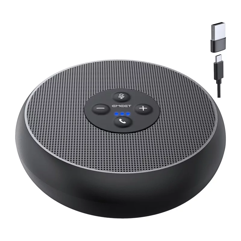 EMEET OfficeCore M1A Conference Speaker - USB-C & Bluetooth 5.0, AI Noise Reduction, 360° Voice Pickup