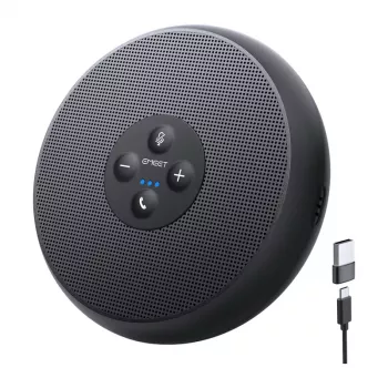 EMEET OfficeCore M1A Conference Speaker - USB-C & Bluetooth 5.0, AI Noise Reduction, 360° Voice Pickup