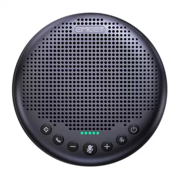 EMEET OfficeCore Luna Plus Kit Conference System - Dual Speakerphone Set with Daisy Chain, 360° Omnidirectional Microphone, USB-C & Bluetooth 5.0, Noise Reduction, 15h Battery