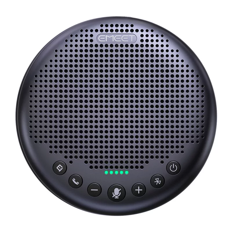 EMEET OfficeCore Luna Plus Kit Conference System - Dual Speakerphone Set with Daisy Chain, 360° Omnidirectional Microphone, USB-C & Bluetooth 5.0, Noise Reduction, 15h Battery