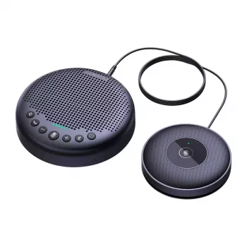 EMEET OfficeCore Luna Plus Kit Conference System - Dual Speakerphone Set with Daisy Chain, 360° Omnidirectional Microphone, USB-C & Bluetooth 5.0, Noise Reduction, 15h Battery