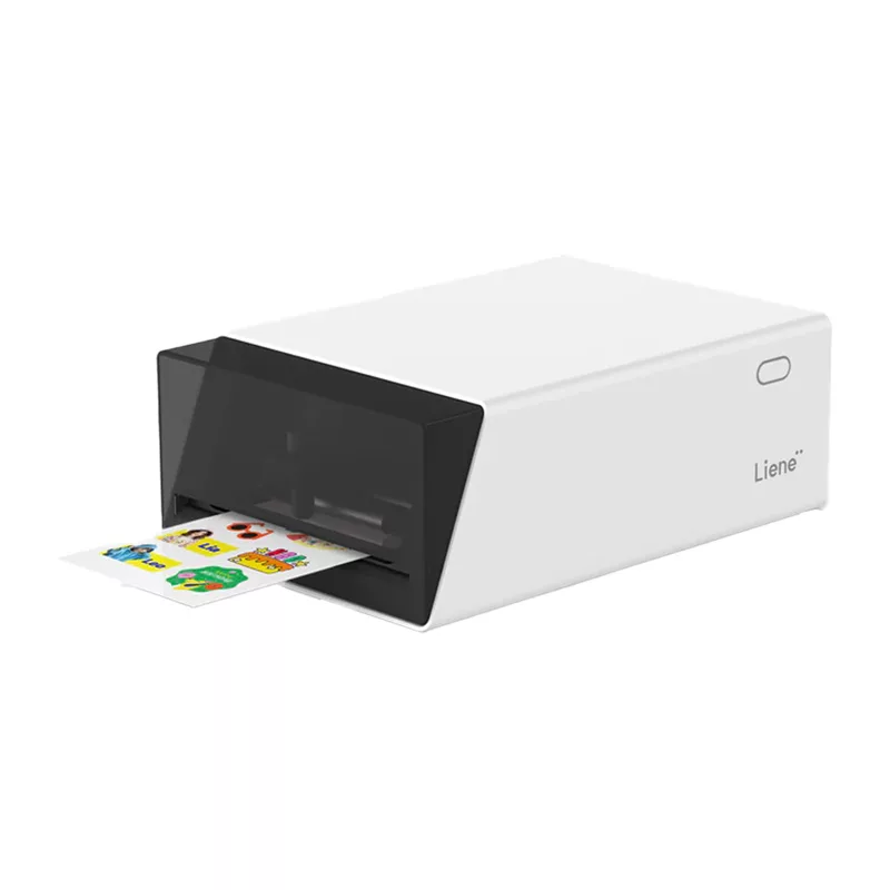 Liene Pix Cut 2-in-1 Portable Photo Printer - ZINK Technology, Bluetooth 5.0, Built-in Cutter, Sticker Prints