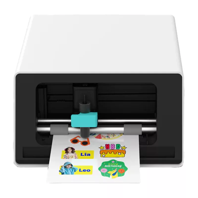 Liene Pix Cut 2-in-1 Portable Photo Printer - ZINK Technology, Bluetooth 5.0, Built-in Cutter, Sticker Prints