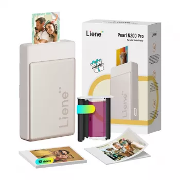 Liene Pearl N200 Pro 2x3 Portable Photo Printer (Gold)