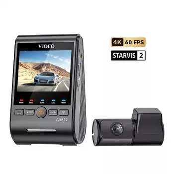 VIOFO A329S-2CH Dual-Channel 4K+2K Dash Camera with GPS and Wi-Fi