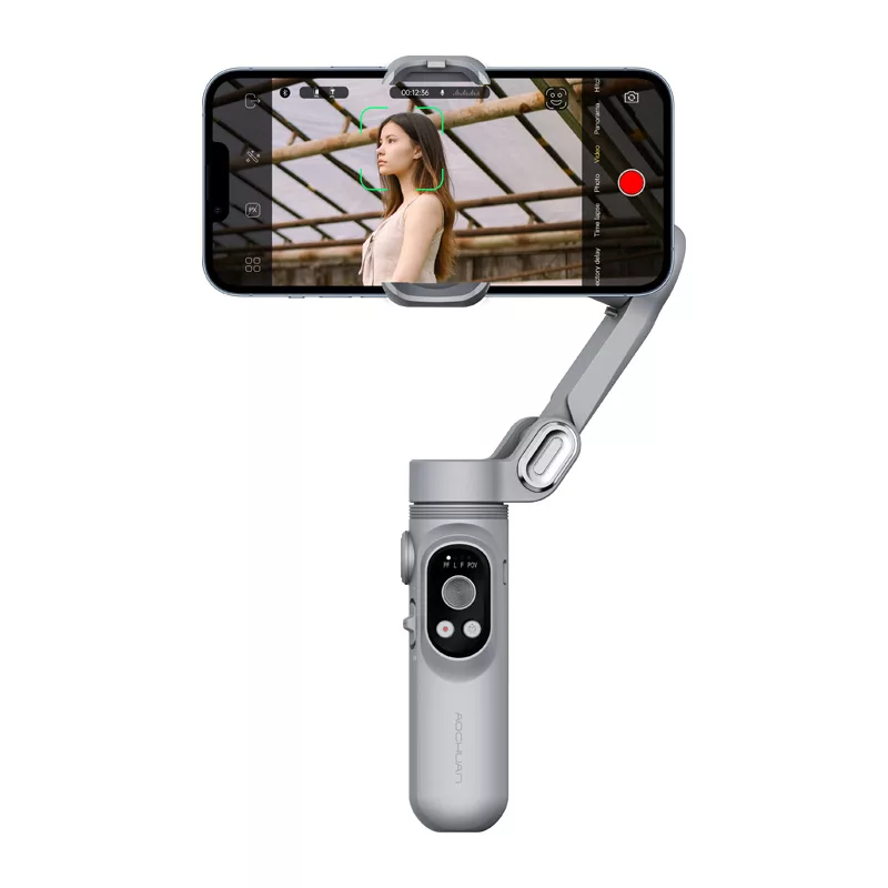 AOCHUAN X Gimbal (Gray) - 3-Axis Smartphone Stabilizer