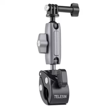 TELESIN Universal Handlebar Tube Clamp Mount for Sport Cameras (Aluminum)