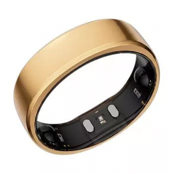 RingConn Gen2 Smart Ring – Rose Gold – Size 9 – Sleep & Health Monitoring – SpO2/Heart Rate/Stress – 10-12 Days Battery Life – Black/Gold (RCA-01-RG-9)