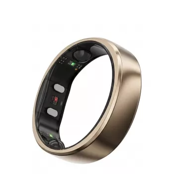 RingConn Smart Ring Gen2 Air for Women and Men - Sleep and Fitness Tracking Wearable - Heart Rate - Dune Gold Size 13