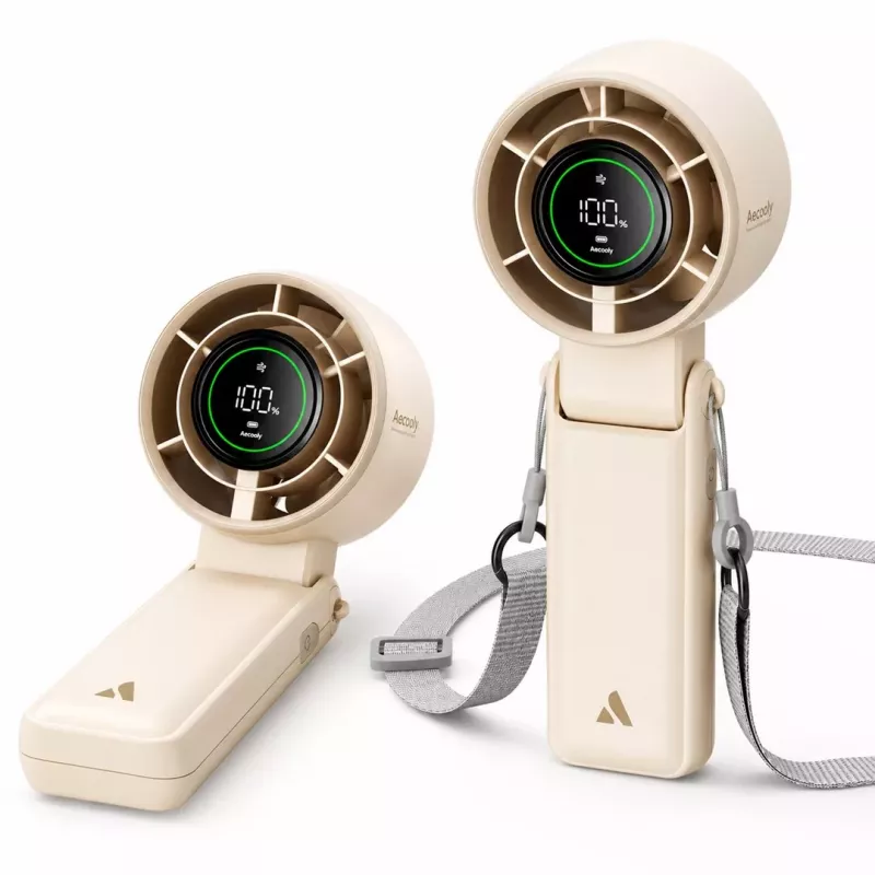 Aecooly Halo 02 Portable Handheld Fan, Beige