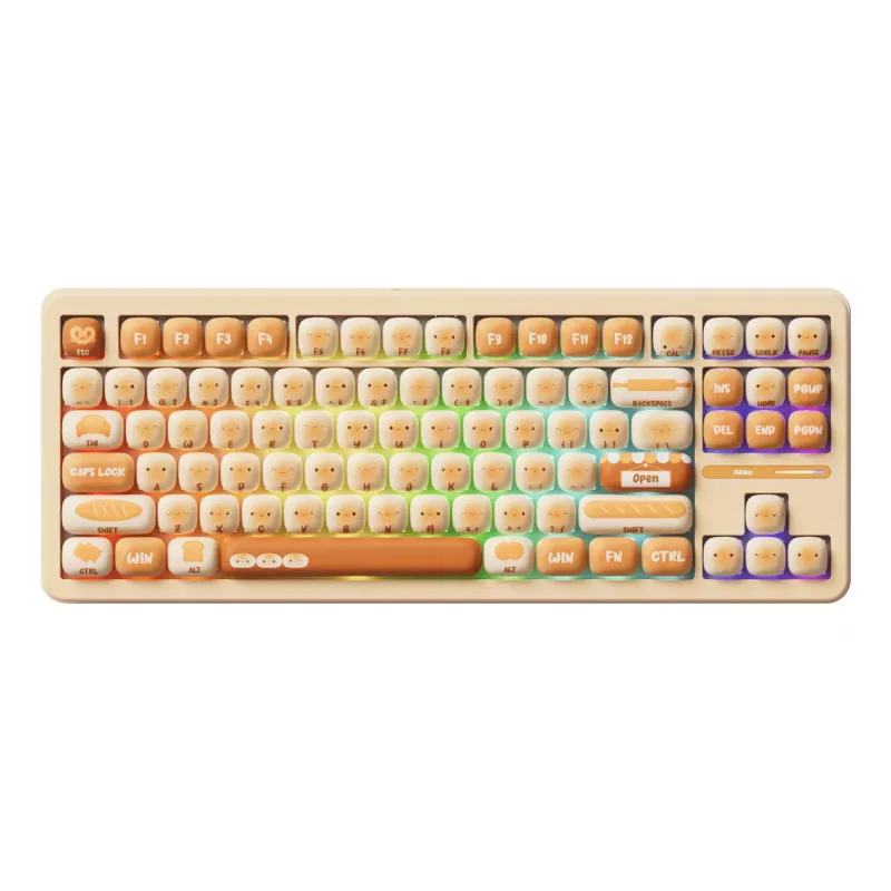 AKKO TAC87 Bun Wonder Tenkeyless Mechanical Keyboard - Multi-Mode RGB Hot-Swappable