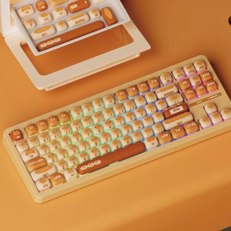 AKKO TAC87 Bun Wonder Tenkeyless Mechanical Keyboard - Multi-Mode RGB Hot-Swappable