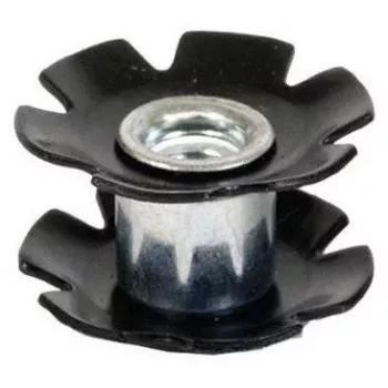 Lucky Starnut 23mm - 1-1/8 inch Threadless Headset Star Nut - Black
