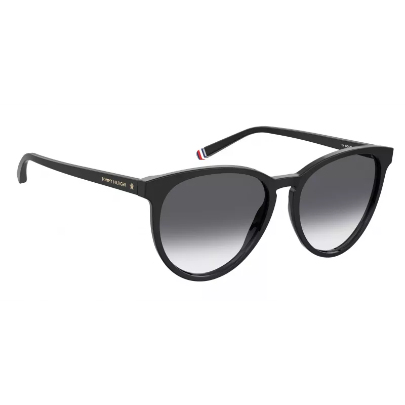 TOMMY HILFIGER Women's Sunglasses TH1724S8079O - Black Frame, Grey Lens, 56mm