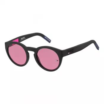 Tommy Jeans TJ-0003-S-003 Unisex Sunglasses Black Frame Grey Lens 48/22/140 mm