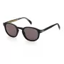 DAVID BECKHAM DB-1007-S-807 Men's Square Sunglasses - Black Frame, Grey Lens, 49mm