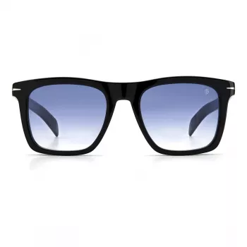 DAVID BECKHAM DB-7000-S-BSC Sunglasses Men's Square Acetate Black Frame Grey Lens 51mm