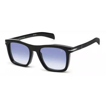 DAVID BECKHAM DB-7000-S-BSC Sunglasses Men's Square Acetate Black Frame Grey Lens 51mm