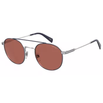 LEVI'S LV-1013-S-010 Unisex Rectangular Sunglasses - Black Frame Grey Lens 54mm