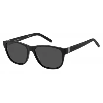 Tommy Hilfiger Men's Sunglasses TH-1871-S-003 Black Grey Rectangular 57mm