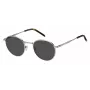 Tommy Hilfiger Men's TH-1973-S-6LB Sunglasses - Square Plastic Frame, Grey Polycarbonate Lenses, UV400 Protection
