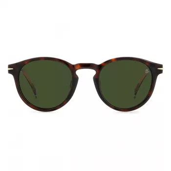 DAVID BECKHAM DB-1111-S-086 Unisex Sunglasses Havana Tortoise Acetate Frame Grey Polycarbonate Lens 52mm