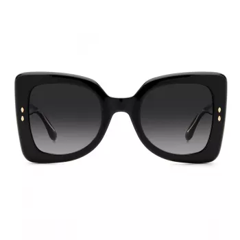 ISABEL MARANT Women's Sunglasses IM-0120-S-807 - Rectangular Acetate Frame, Grey Polycarbonate Lenses, 52mm
