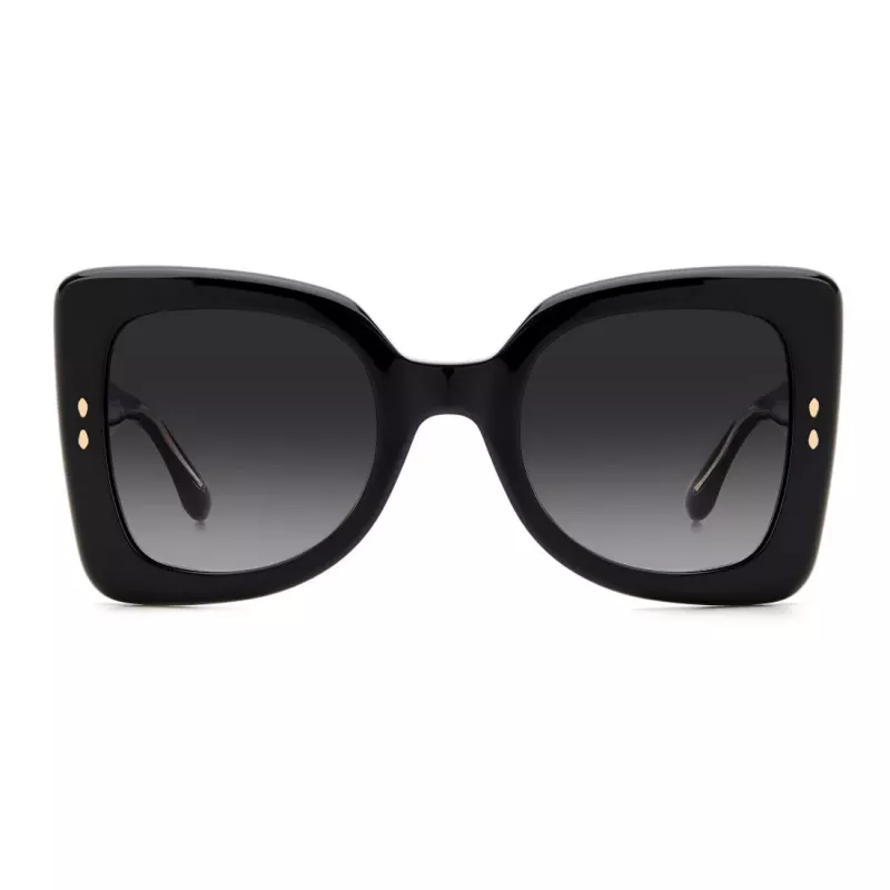 ISABEL MARANT Women's Sunglasses IM-0120-S-807 - Rectangular Acetate Frame, Grey Polycarbonate Lenses, 52mm