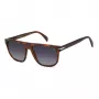David Beckham DB-7111-S-EX4 Sunglasses Men's Square Acetate Black Frame Grey Lens 56/17/145 mm
