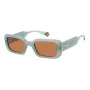 Polaroid PLD6208SX1ED Women's Cat Eye Sunglasses - Black Frame, Grey Polarized Lens - 52mm