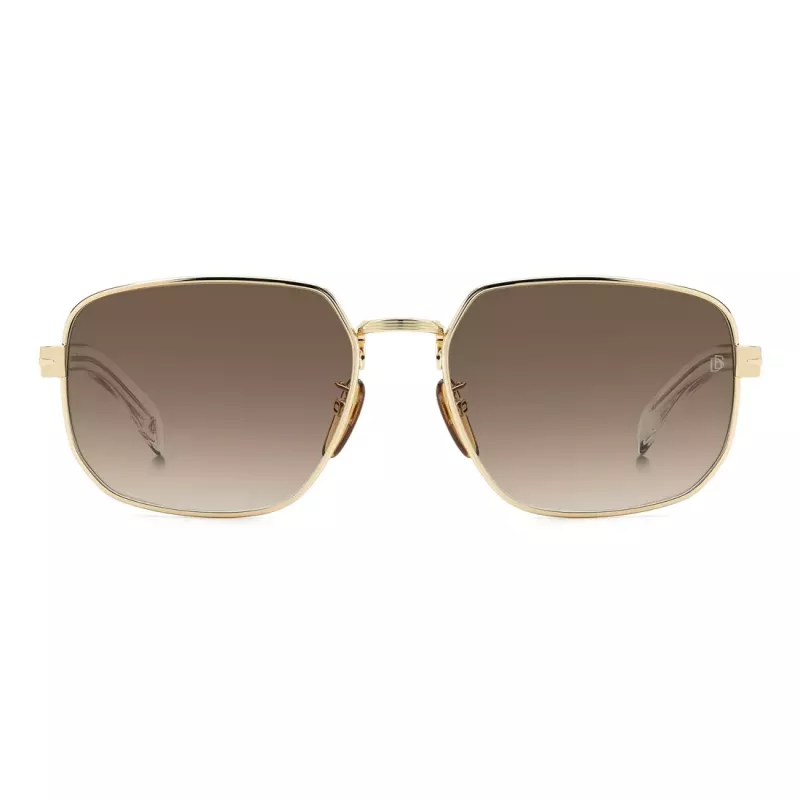 DAVID BECKHAM DB7121GSLOJ Men's Square Sunglasses Havana Brown 60mm