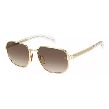 DAVID BECKHAM DB7121GSLOJ Men's Square Sunglasses Havana Brown 60mm