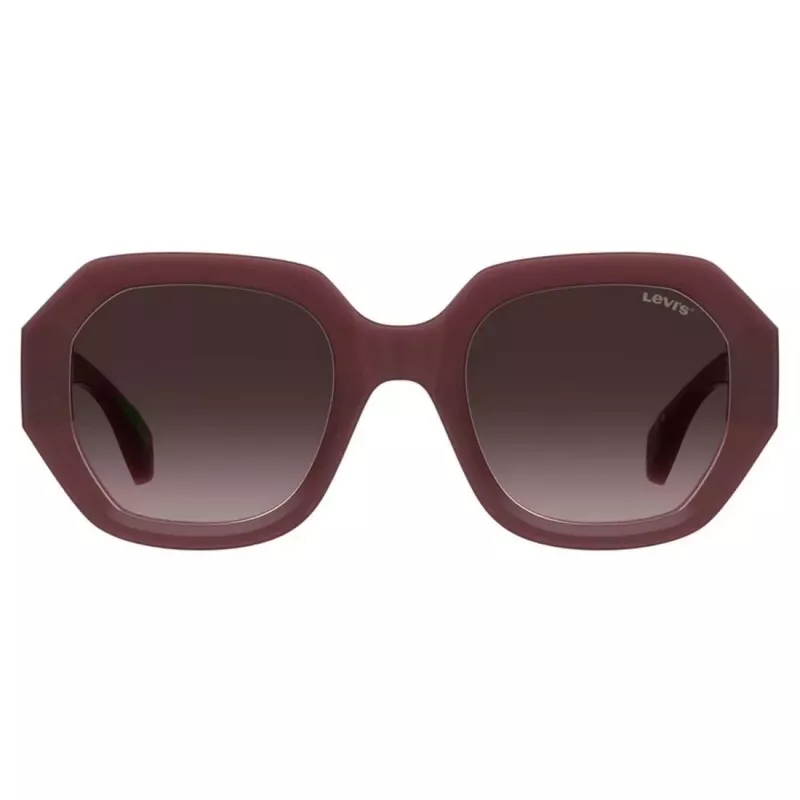 LEVI'S LV-1066-S-LHF Women's Rectangular Sunglasses Havana Brown Gradient 51mm