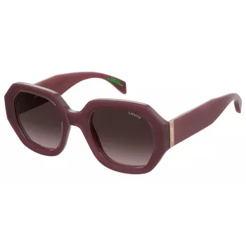 LEVI'S LV-1066-S-LHF Women's Rectangular Sunglasses Havana Brown Gradient 51mm