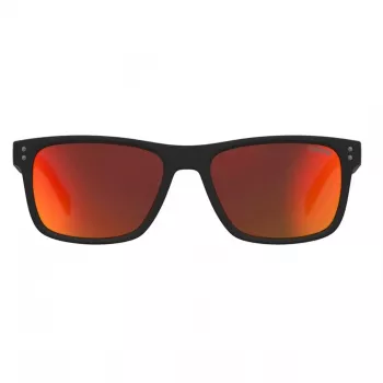 LEVI'S LV-5059-S-BLX Men's Rectangular Sunglasses - Black Acetate Frame with Grey Polycarbonate Lenses - 55/17/145 mm