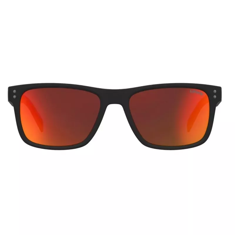 LEVI'S LV-5059-S-BLX Men's Rectangular Sunglasses - Black Acetate Frame with Grey Polycarbonate Lenses - 55/17/145 mm