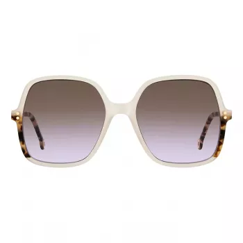 CAROLINA HERRERA Women's Sunglasses HER0244SSZJ Cat Eye Black Acetate Grey Gradient Lens 56/18/140 mm