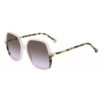 CAROLINA HERRERA Women's Sunglasses HER0244SSZJ Cat Eye Black Acetate Grey Gradient Lens 56/18/140 mm