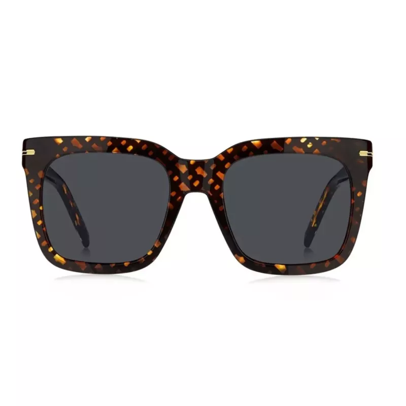 BOSS Women's Sunglasses BOSS1656S2VM Havana Acetate Square Frame Brown Gradient Lens 54mm